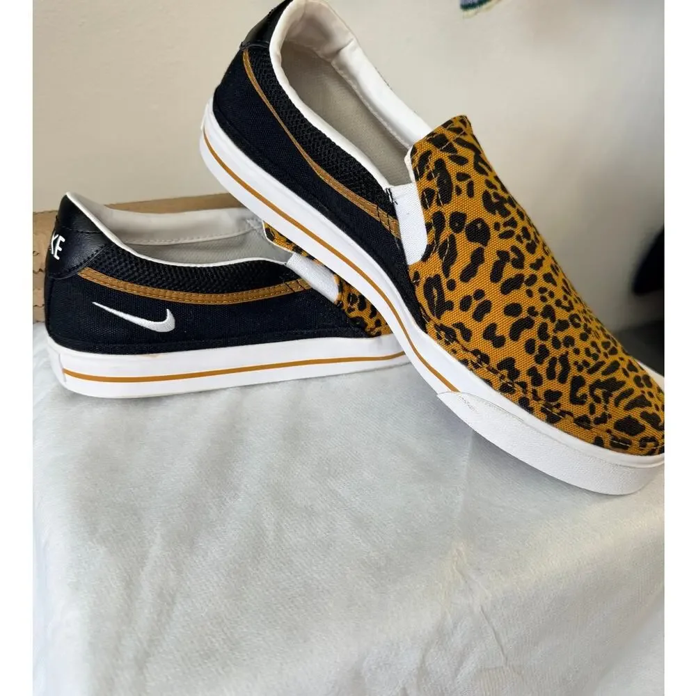 Nike Court Royale Slip On Leopard Cheetah Print Womens 9.5 NWOT - Picture 7 of 9